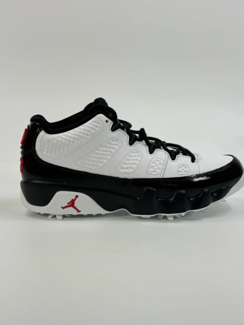 Air Jordan 9 Low Golf 'White Black True Red' FJ5934-100 size 8.5 READ